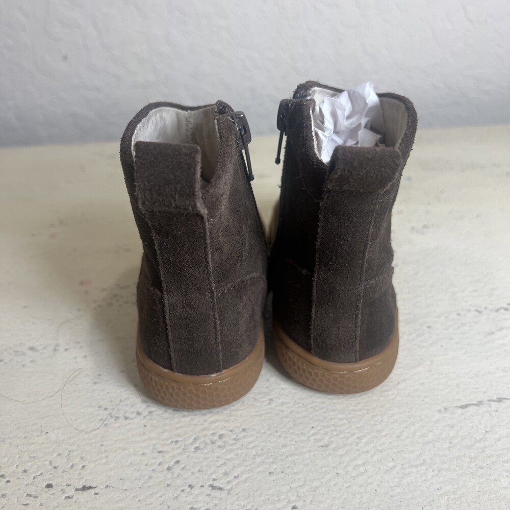 Livie & Luca Pepper Mocha Classic Boots Suede Leather Layered Booties Size 6 - Picture 3 of 7
